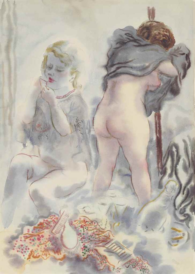 In der Garderobe by George Grosz