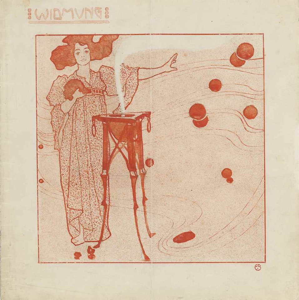 Greeting Card for Marie Czihaczek by Egon Schiele