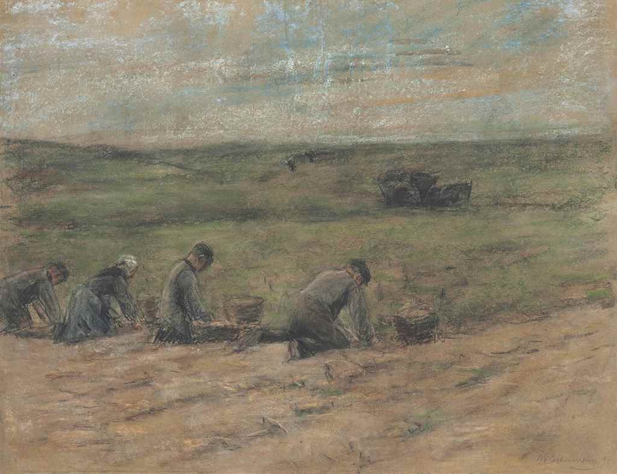 Kartoffelgräber bei Zandvoort by Max Liebermann