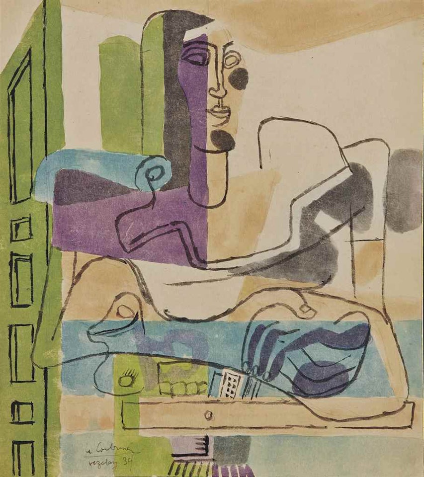 Etude pour 'L'ange gardien du foyer' by Le Corbusier