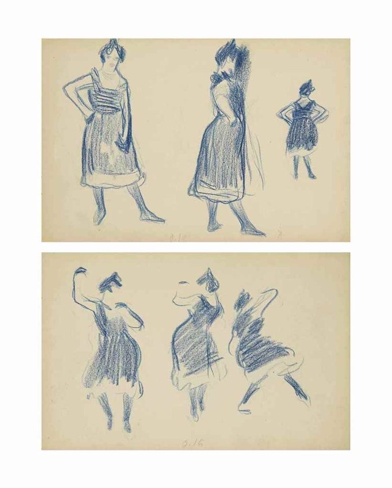 Etude de femmes; Etude de danseuses by Pablo Picasso