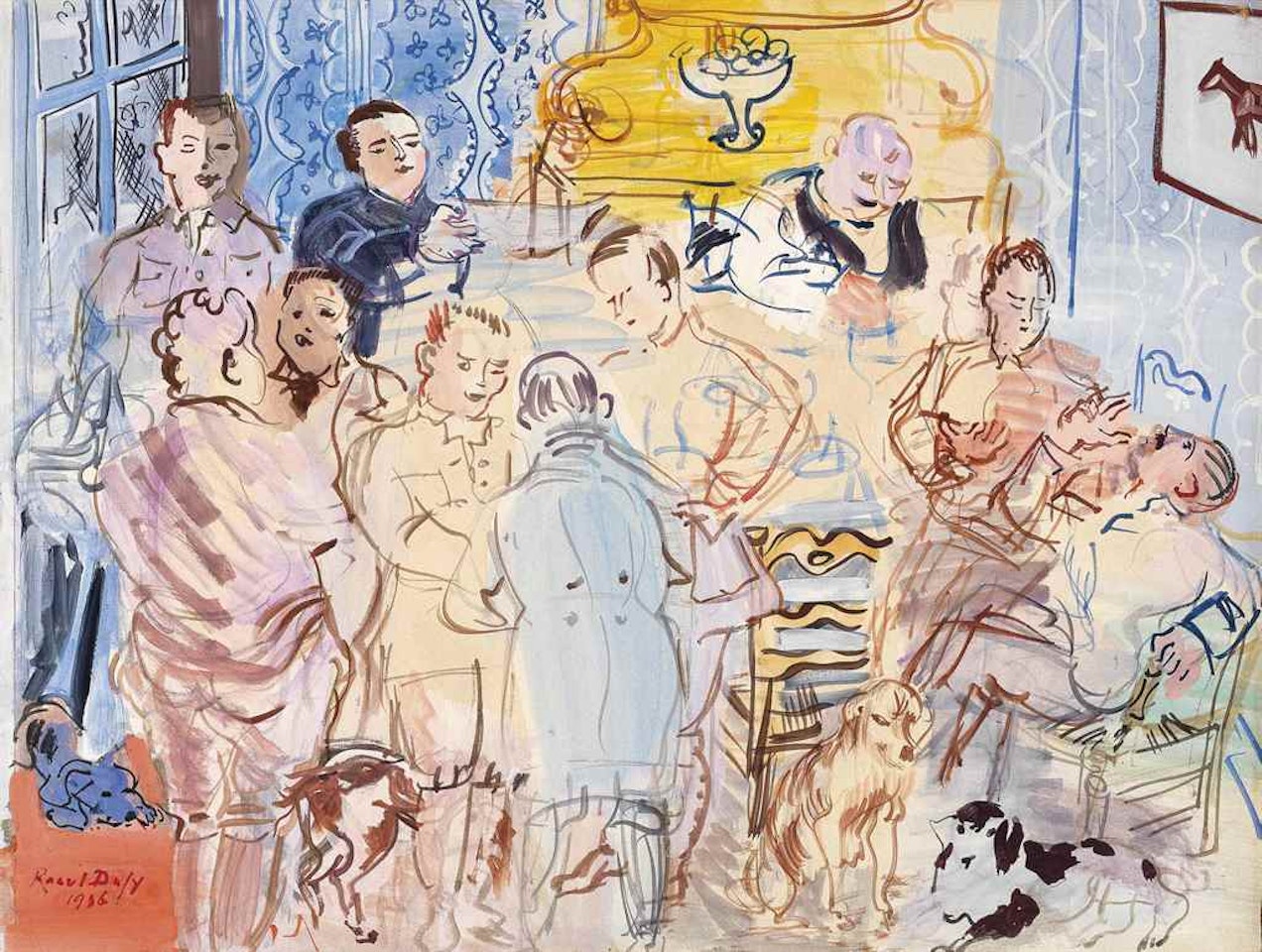 Le repas des chasseurs by Raoul Dufy