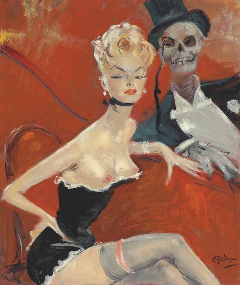 La veuve noire by Jean Gabriel Domergue