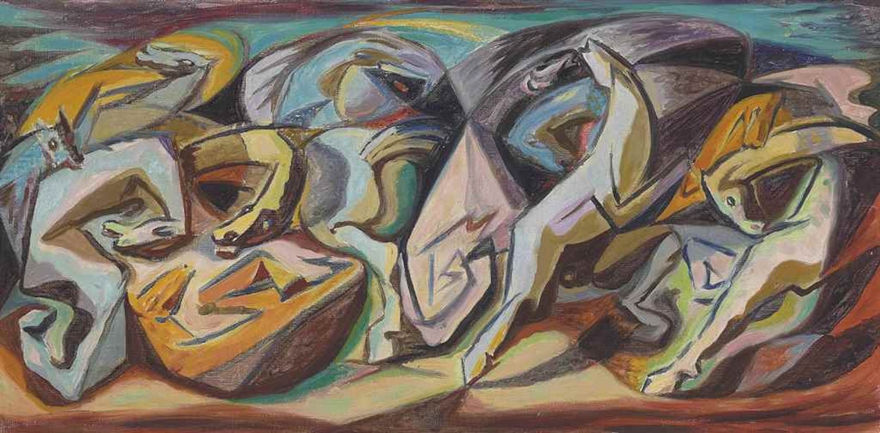 Les chevaux by André Masson