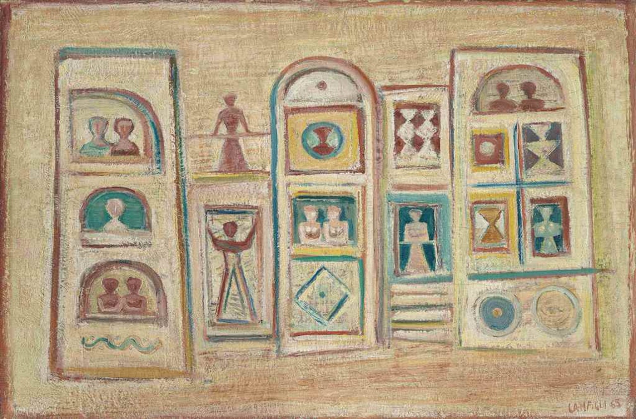 Façade, Teatro, Donne e case by Massimo Campigli