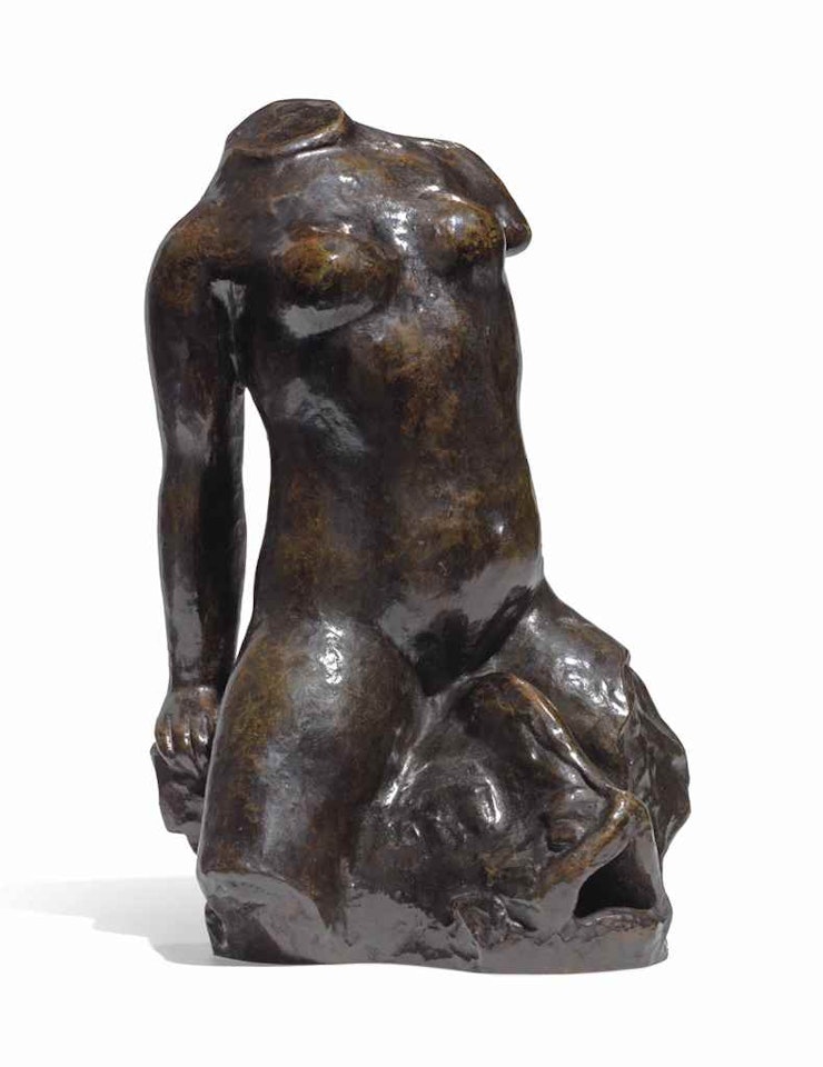 Torse sur un dauphin by Aristide Maillol