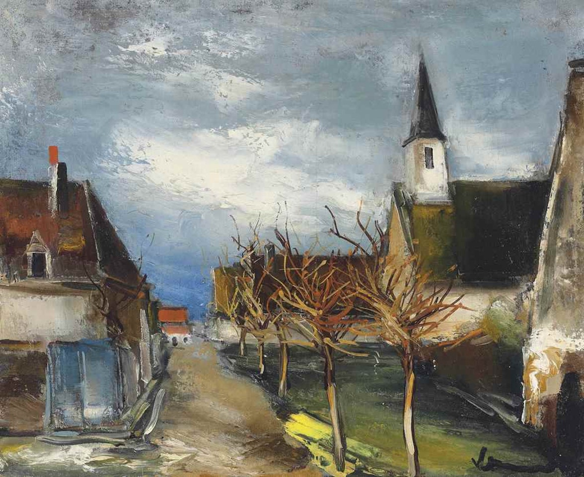 L'église du village by Maurice de Vlaminck