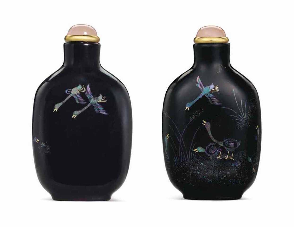 A LAC BURGAUTÉ SNUFF BOTTLE by Anonymous