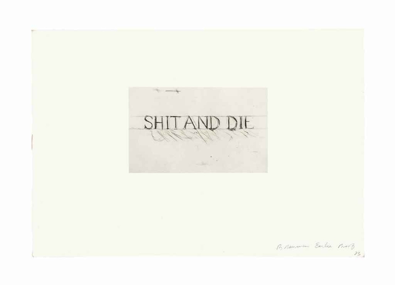 Shit and Die by Bruce Nauman