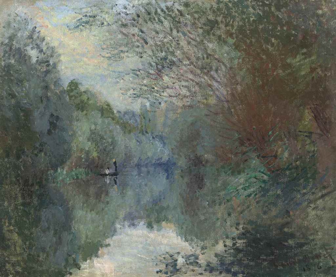 Saules au bord de l’Yerres by Claude Monet