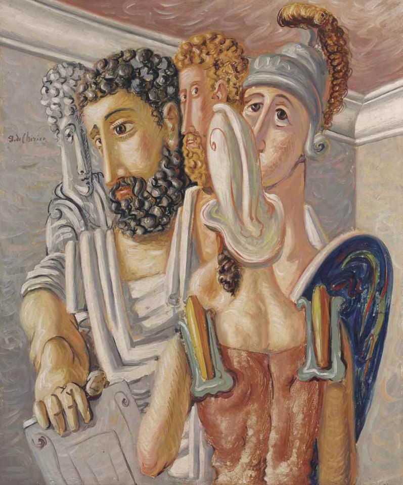 Guerrieri e filosofi by Giorgio de Chirico