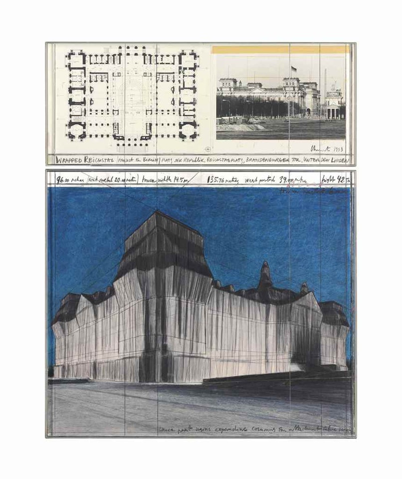 Wrapped Reichstag (Project for Berlin) by Christo