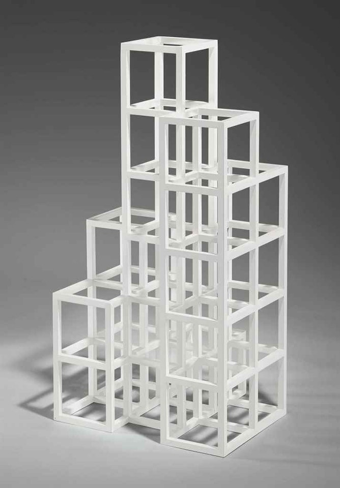 Open Cube Structure by Sol LeWitt