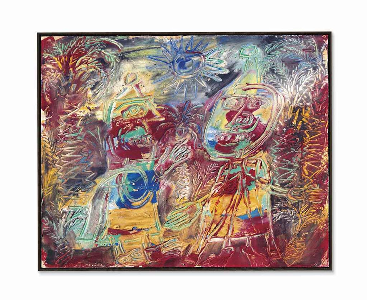 Deux Arabes gesticulant (Two gesticulating Arabs) by Jean Dubuffet