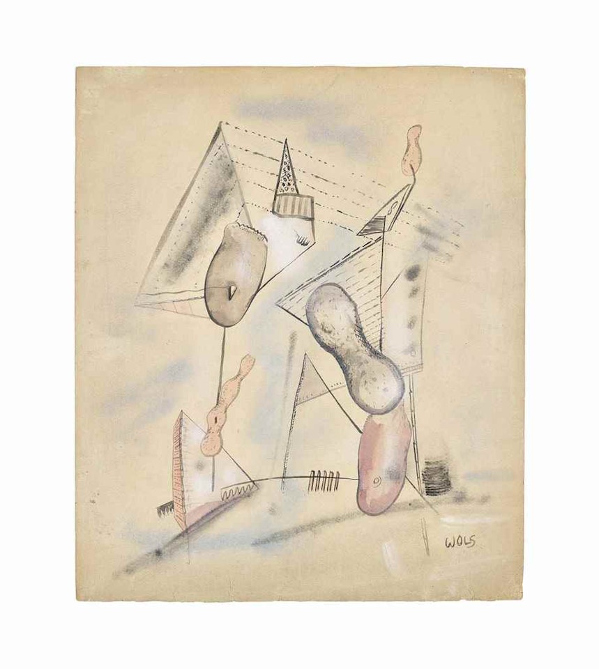 Acquarelle surréaliste by Wols (Alfred Otto Wolfgang Schulze)