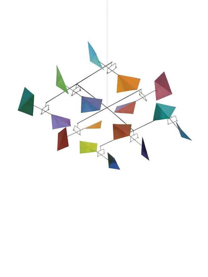 Eight Rectangles, Eight Squares Folded, Hanging, Variation II by George Rickey