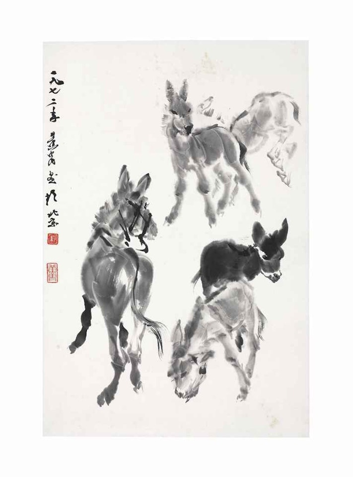 Five Donkeys by Huang Zhou