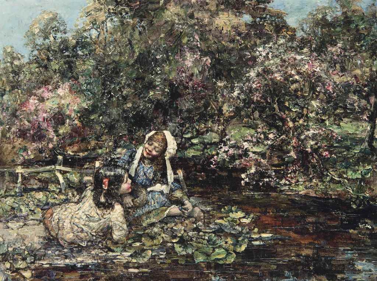 At the river by Edward Atkinson Hornel