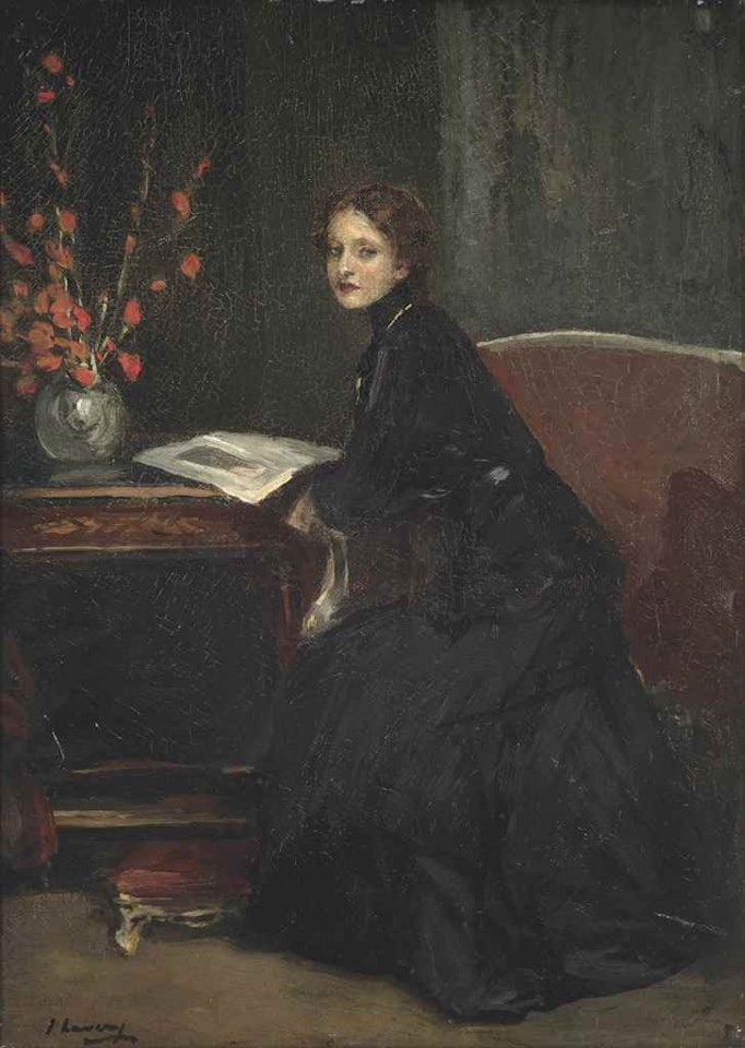 Mary Black-Hawkins reading by John Lavery