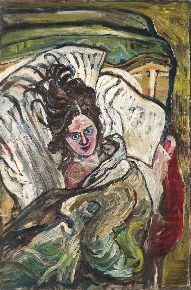 Jean in Bed by John Bratby