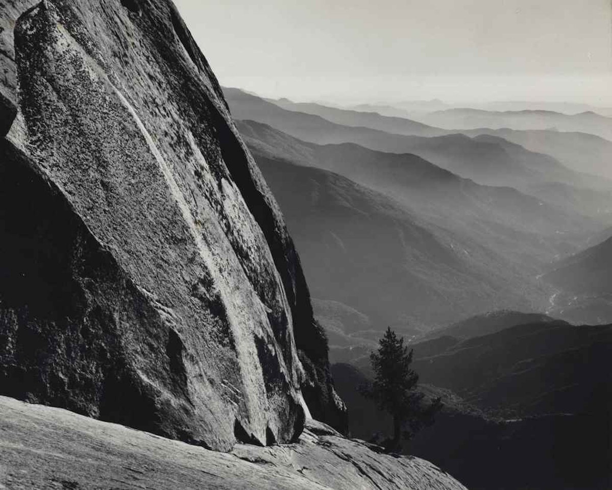 Moro Rock, Sequoia National Park and Sierra Foothills, California by Ansel Adams
