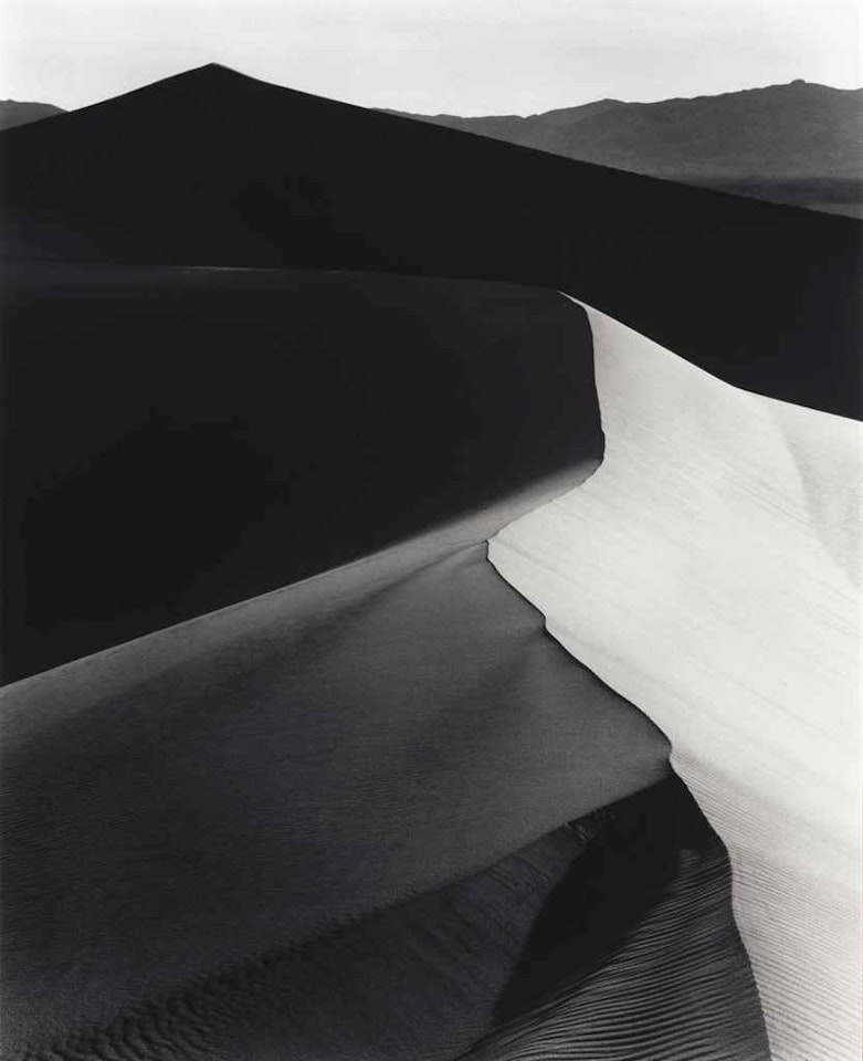 Sand Dunes, Sunrise, Death Valley National Monument, California by Ansel Adams