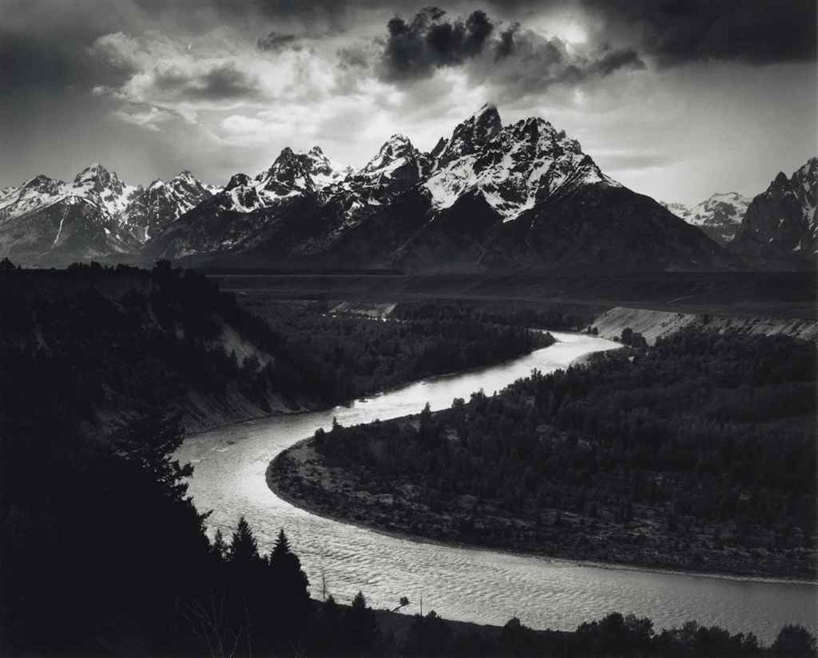 The Tetons and the Snake River, Grand Teton National Park, Wyoming by Ansel Adams