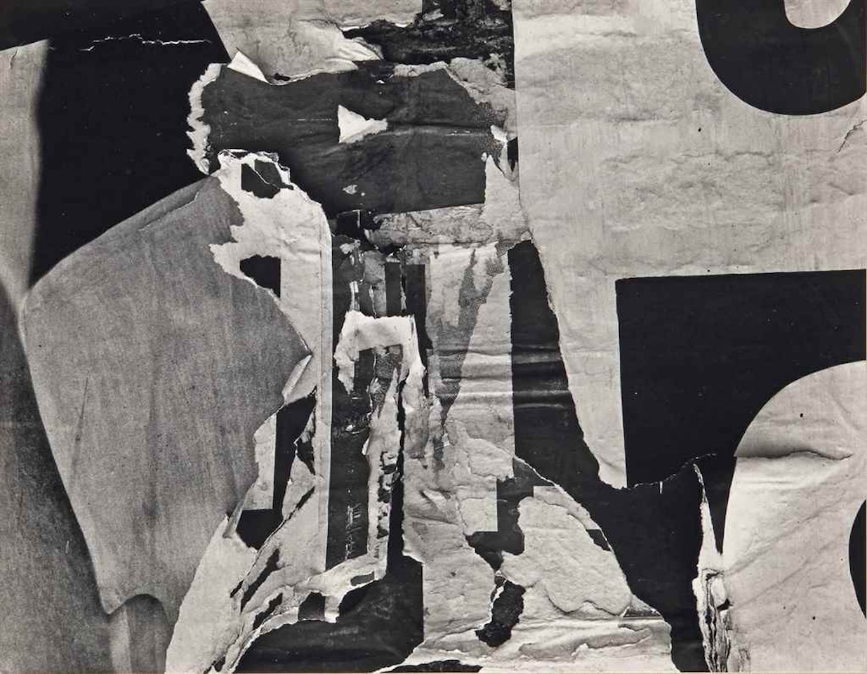 Torn Sign by Harry Callahan