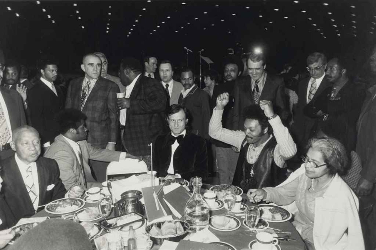 Hugh Hefner and Jesse Jackson, Operation PUSH Fundraiser, Chicago by Garry Winogrand