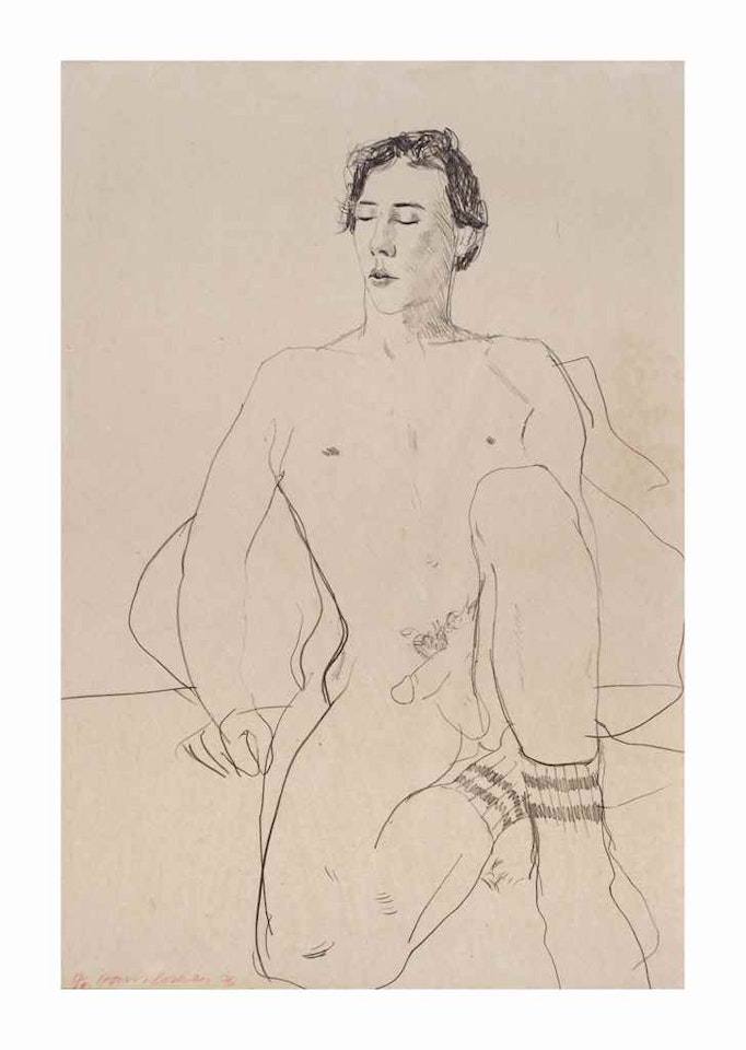 Gregory with Gym Socks by David Hockney