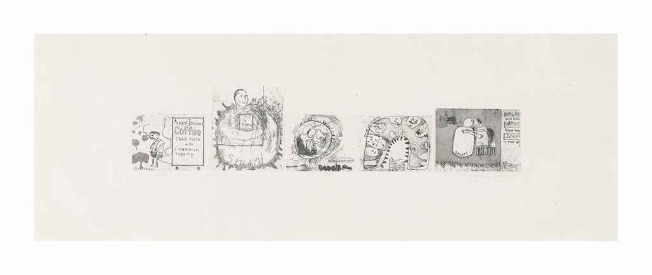 Gretchen and the Snurl by David Hockney
