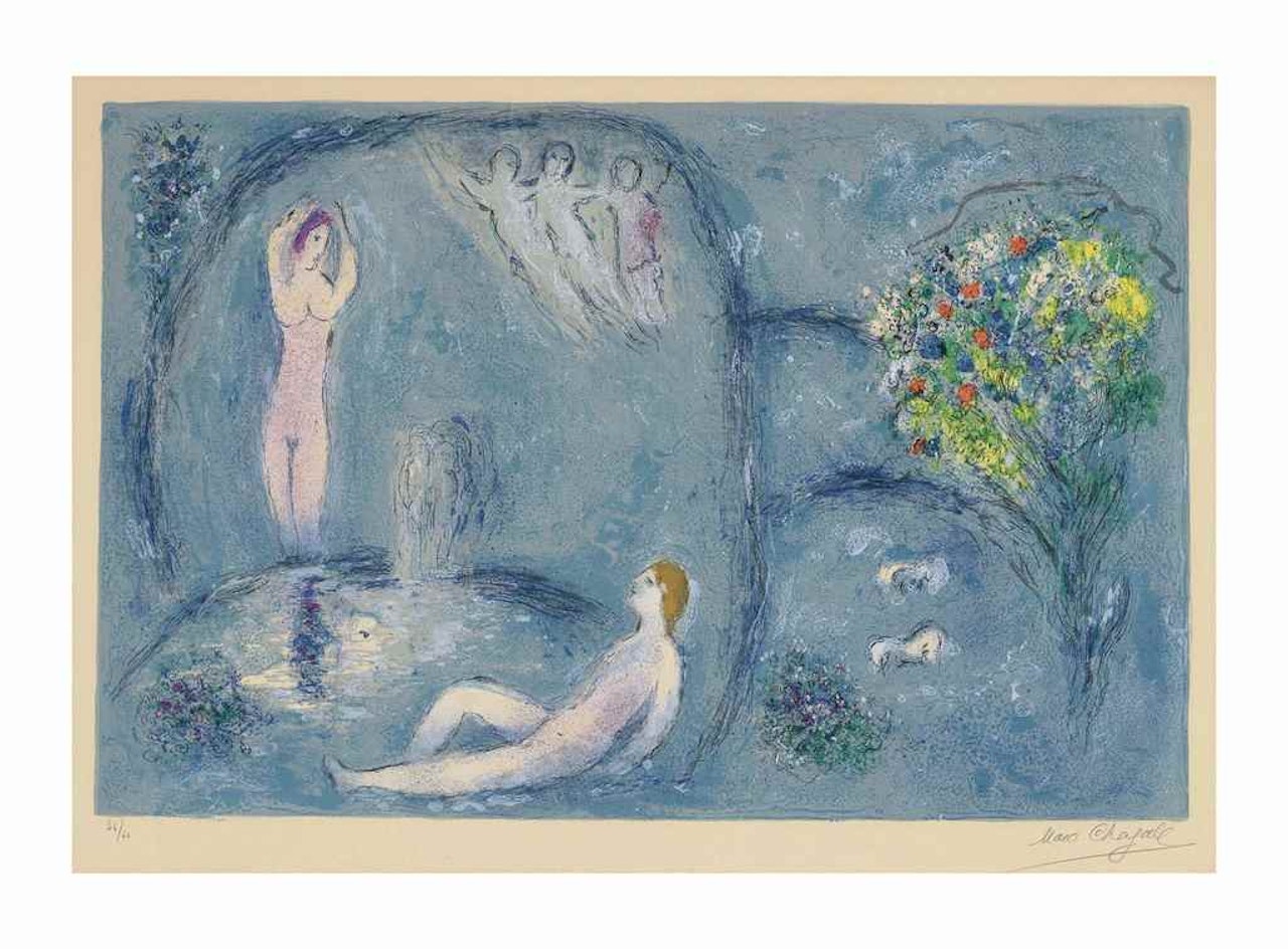La Caverne des Nymphes, from: Daphnis et Chloé by Marc Chagall