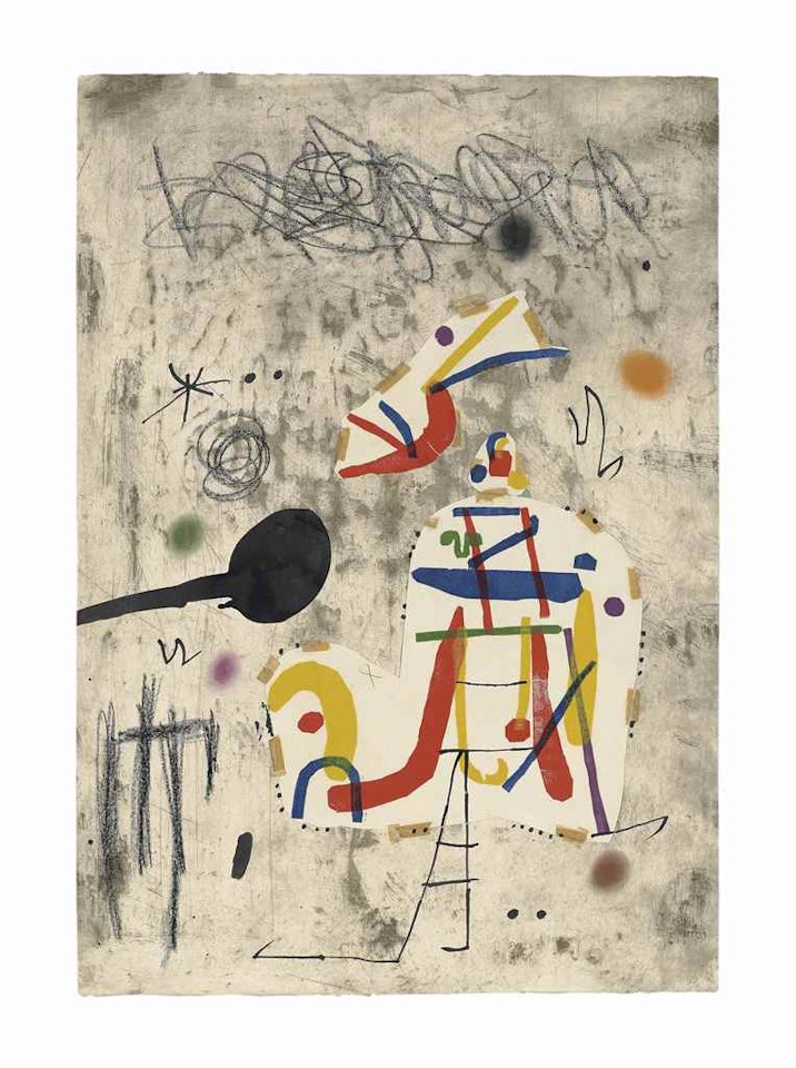Maquette for: Persontage I Estels IV by Joan Miró