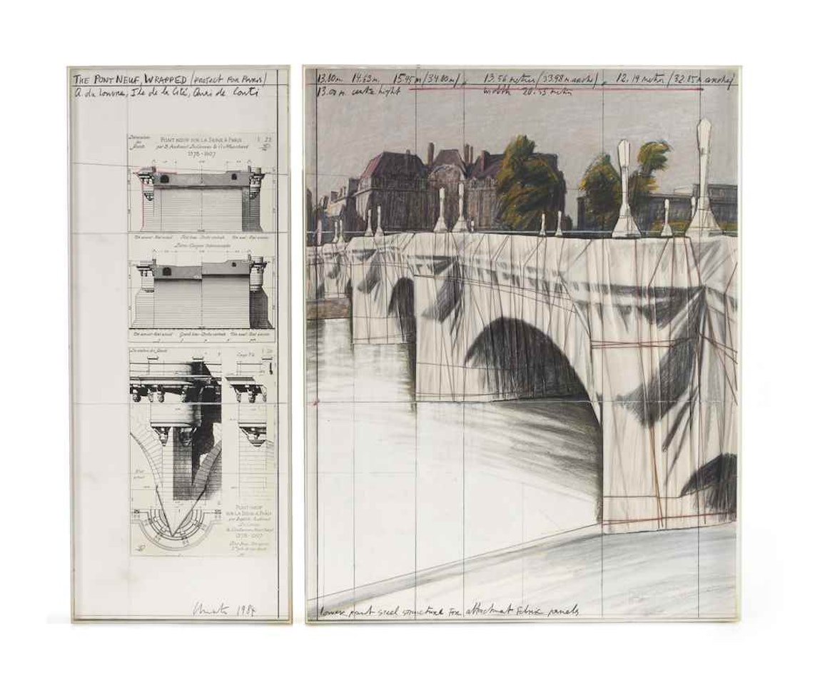 The Pont Neuf, Wrapped (Project for Paris) by Christo