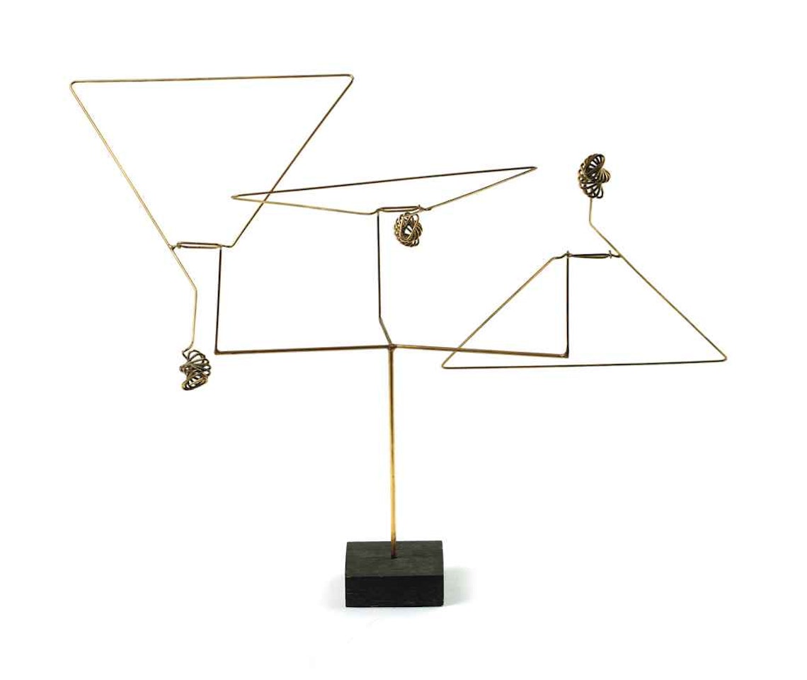 Three Triangles with Spirals by George Rickey