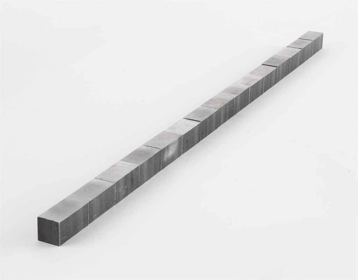 Aluminium Row by Carl Andre