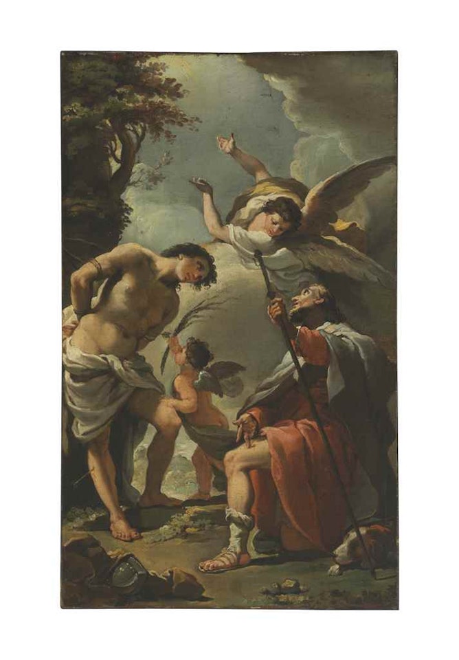 Saint Sebastian and Saint Rocco by Ubaldo Gandolfi