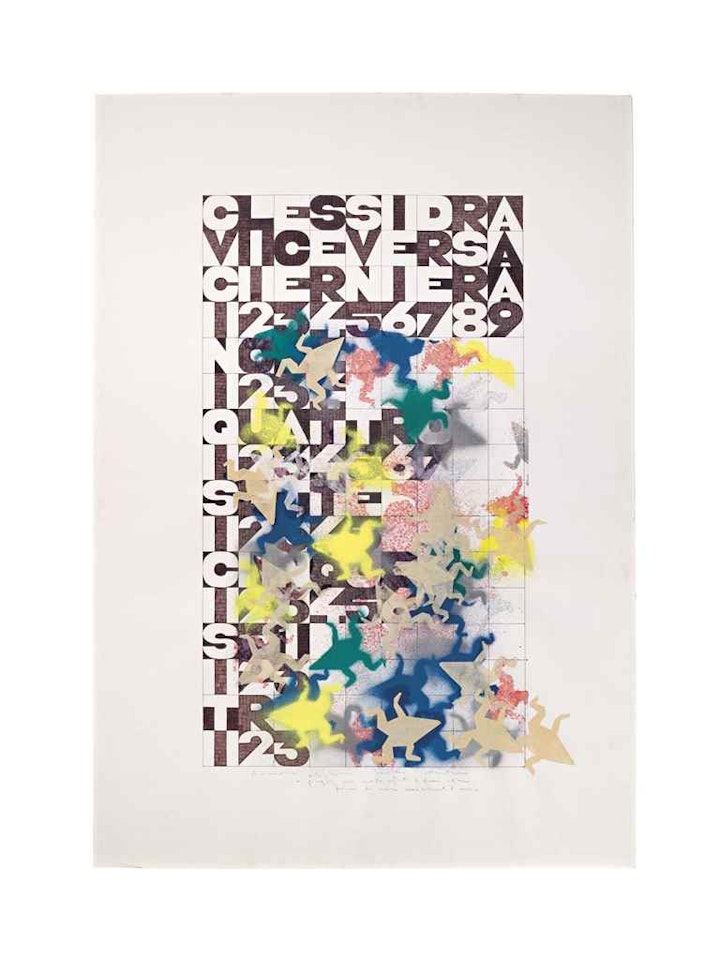 Senza titolo (diciannove alighiero e boetti ottantuno) by Alighiero Boetti