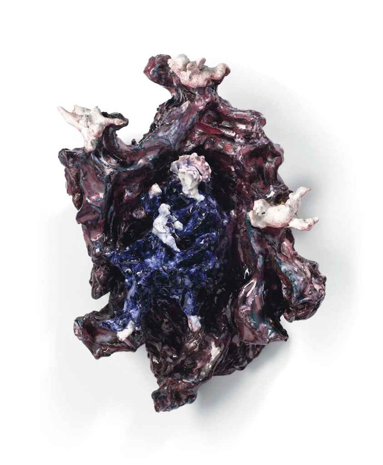 Madonna con bambino ed angeli by Lucio Fontana