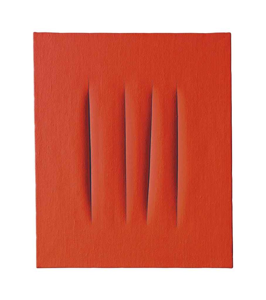 Concetto Spaziale, [Attese] by Lucio Fontana