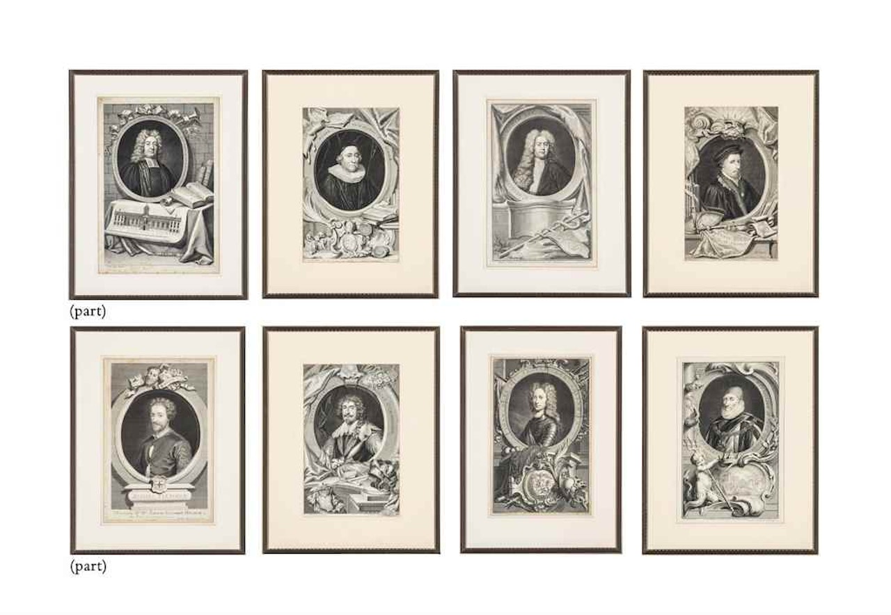 THIRTY SIX ENGRAVED PORTRAIT BUSTS by Anonymous