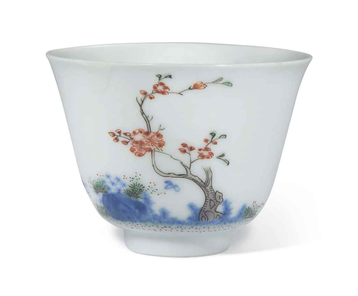 A FAMILLE VERTE 'MONTH' CUP by Anonymous