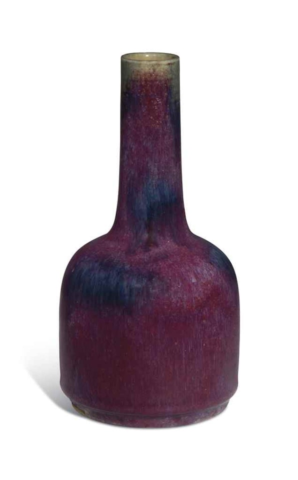 A FLAMBÉ-GLAZED MALLET-FORM VASE by Anonymous