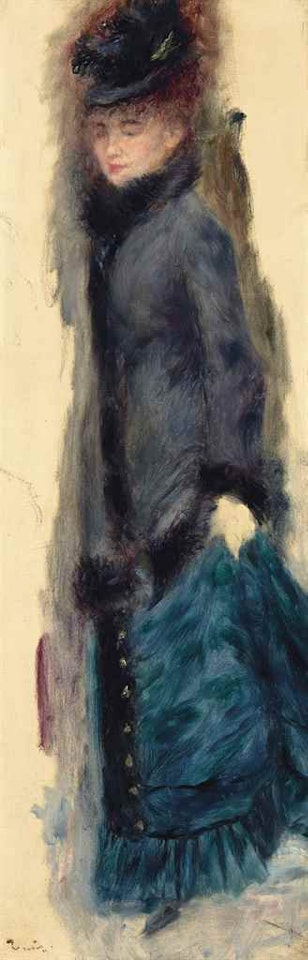 Femme relevant sa jupe, La Parisienne by Pierre-Auguste Renoir