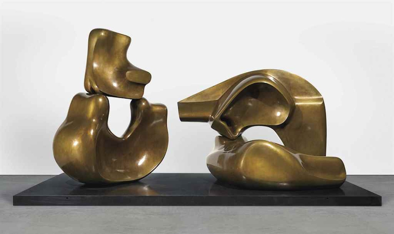 Large Four Piece Reclining Figure by Henry Moore