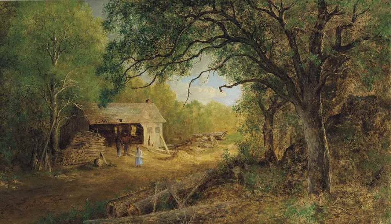 A Saw Mill in the Woods by Ralph Albert Blakelock