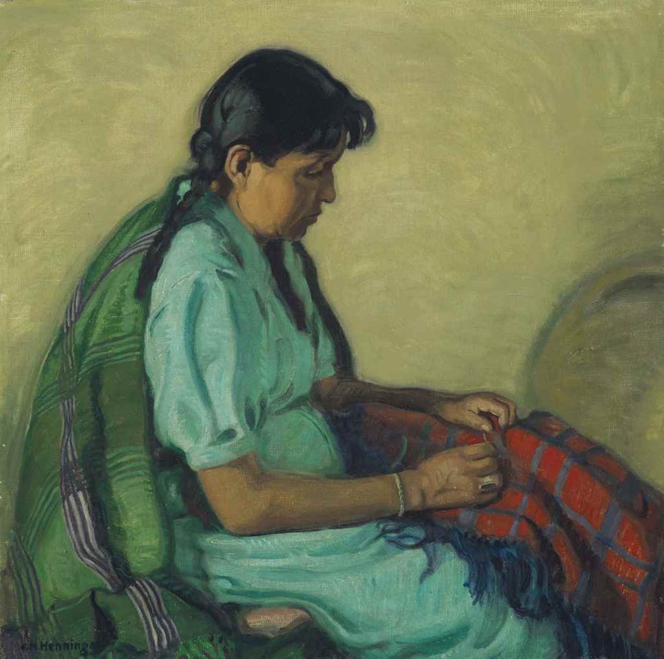 Manvelita Mending Shawl by Ernest Martin Hennings