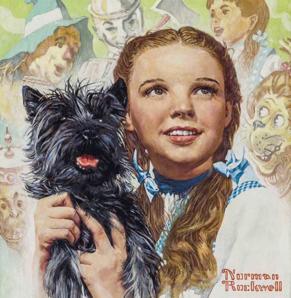 Judy Garland as Dorothy in the Wizard of Oz by Norman Rockwell