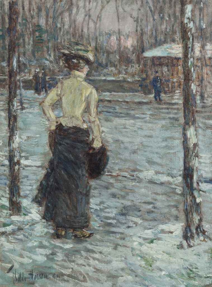 Winter, Central Park by Childe Hassam