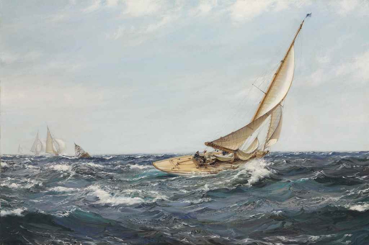 'The Sapphire' by Montague Dawson